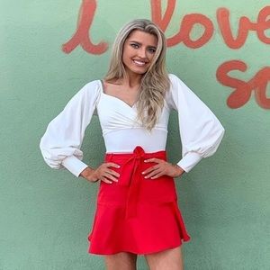 Forever 21 red skirt